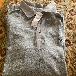 American Eagle long sleeve polo
